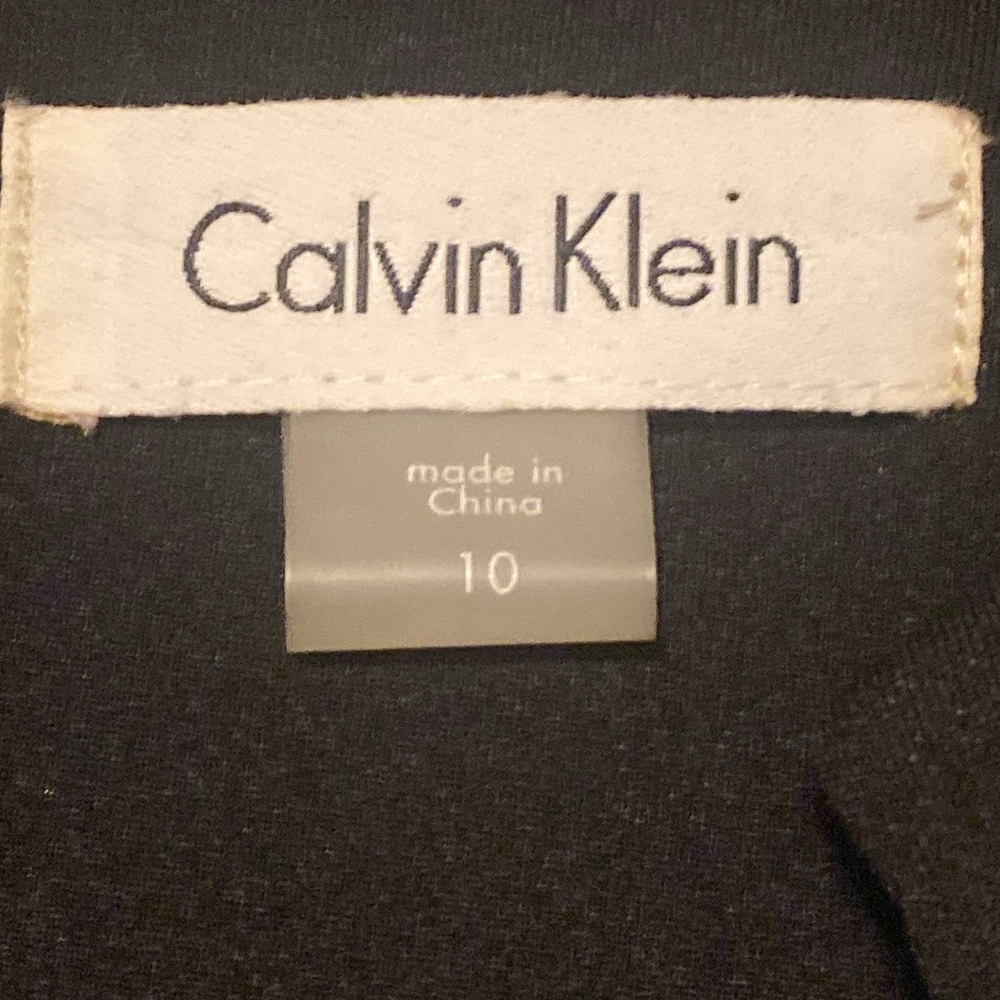 Calvin Klein  Sleeveless Sheath Dress Snake -Print Center Black  Women’s  10 NWT - Picture 6 of 6